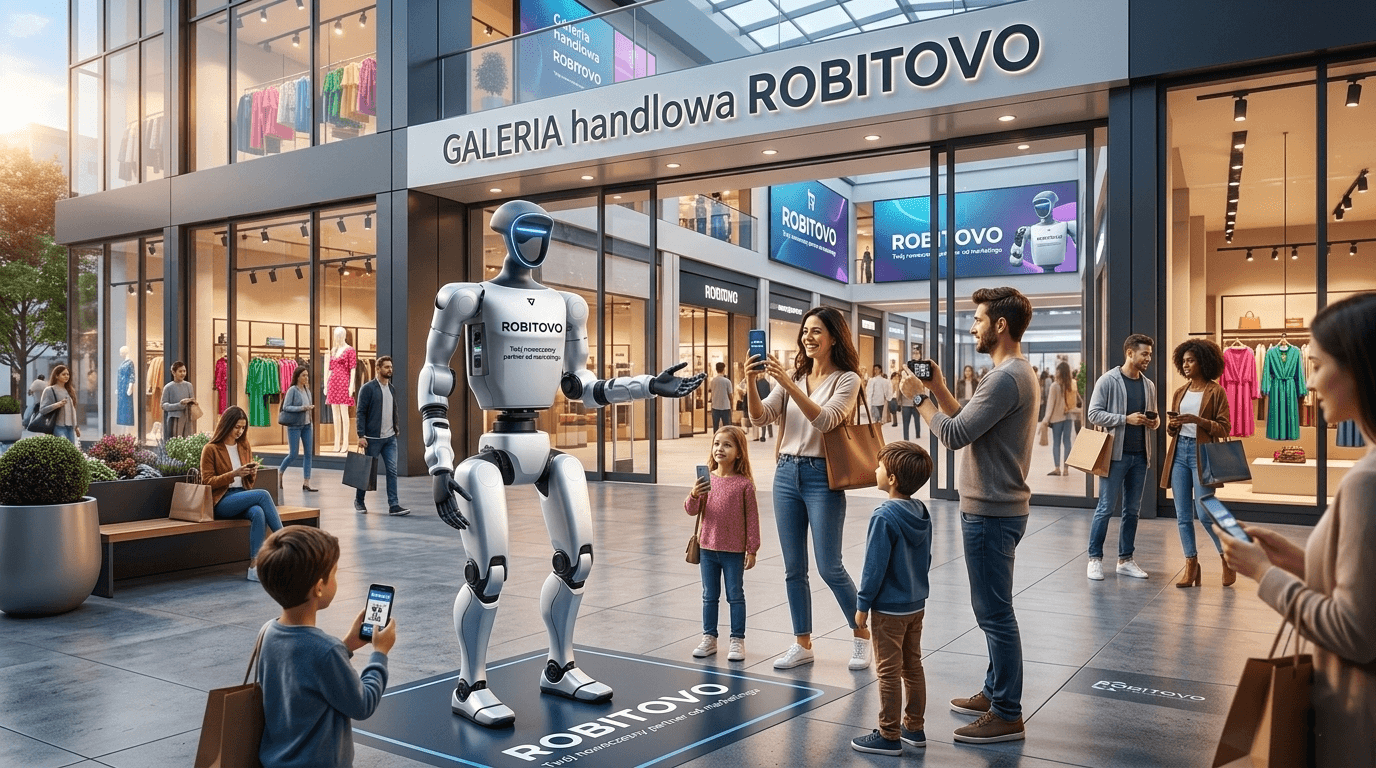 W galerii handlowej i showroomie